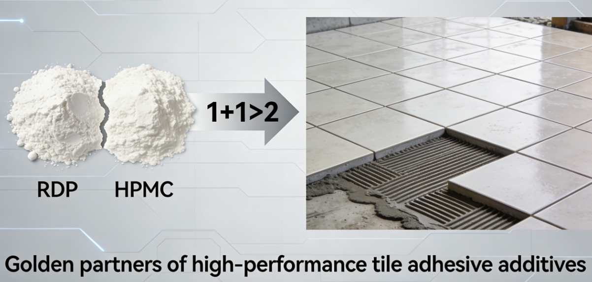 RDP+ HPMC Synergy to unlock the High-Performance of Tile Adhesive